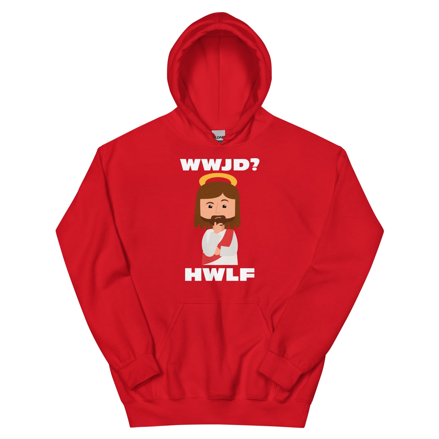 Unisex Hoodie – WWJD? HWLF (14 colors)